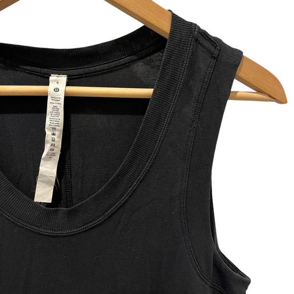 Super Comfortable and Light Lululemon All Yours Tank Maxi Dress Black Size 6 - Picture 4 of 10